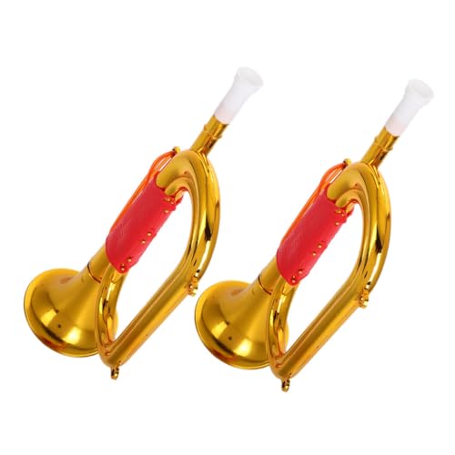 HANABASS 2 Stück Laden Sie Requisiten auf Noisemaker Party-Krachmacher kleine Trompetenspielzeuge Spiel Jubelhorn Trompete Mini-Trompete Party-Horn Plastik Golden HANABASS 2 Stück Laden Sie Requisiten auf Noisemaker Party-Krachmacher kleine Trompetenspielzeuge Spiel Jubelhorn Trompete Mini-Trompete Party-Horn Plastik Golden von HANABASS