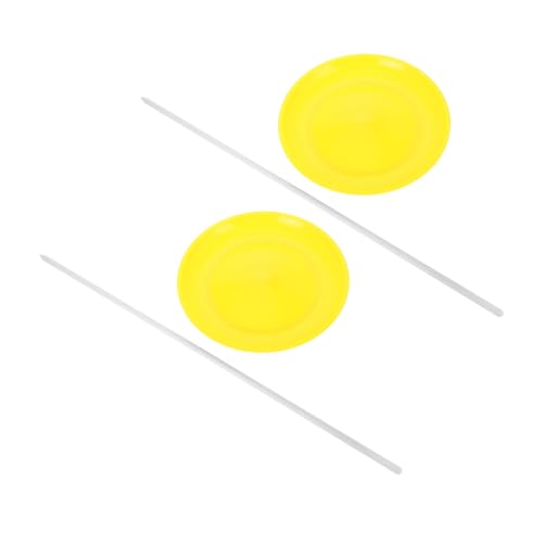 HANABASS 2 Stück Leichte Jonglierplatten mit Stab Kunststoff Scheiben für Zirkus Kunststücke Bühnenauftritte Jongliertraining für Erwachsene Karneval HANABASS 2 Stück Leichte Jonglierplatten mit Stab Kunststoff Scheiben für Zirkus Kunststücke Bühnenauftritte Jongliertraining für Erwachsene Karneval von HANABASS
