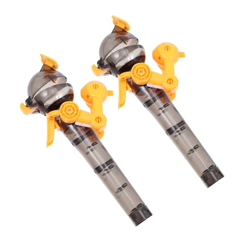 HANABASS 2 Stück Lollipop -Roboterspielzeug Kind Mädchen Junge Roboter süßigkeiten Lutscherhalter aus Kunststoff kreative Persönlichkeitsspielzeuge Plastik Black Zufällige Farbe von HANABASS