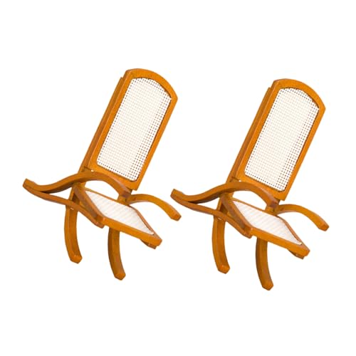 HANABASS 2 Stück Maßstab Vintage Puppenhausmöbel Braun Robust Für Wohn Schlafzimmer Puppenhaus Zubehör HANABASS 2 Stück Maßstab Vintage Puppenhausmöbel Braun Robust Für Wohn Schlafzimmer Puppenhaus Zubehör von HANABASS