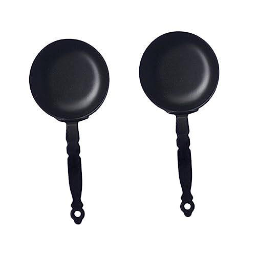 HANABASS 2 Stück Mini Frying Pan Model Miniaturpfannen Mini-pfannen Miniatur-backformen Miniatur-pfannenmodell Minipfanne Für Puppenhaus Spielküchenzubehör Mini- Legierung Schwarz HANABASS 2 Stück Mini Frying Pan Model Miniaturpfannen Mini-pfannen Miniatur-backformen Miniatur-pfannenmodell Minipfanne Für Puppenhaus Spielküchenzubehör Mini- Legierung Schwarz von HANABASS