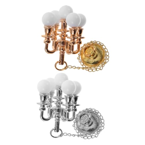 HANABASS 2 Stück Mini -Kronleuchtermodell Puppenhaus-Dekore Puppenhaus Lichtmodell winzige Lichter für Miniaturen imitierte Hängelampe Miniaturen Puppenhauszubehör kleine Hängelampe Plastik HANABASS 2 Stück Mini -Kronleuchtermodell Puppenhaus-Dekore Puppenhaus Lichtmodell winzige Lichter für Miniaturen imitierte Hängelampe Miniaturen Puppenhauszubehör kleine Hängelampe Plastik von HANABASS