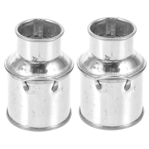 HANABASS 2 Stück Mini -Milch -Krugzubehör Dollhouse Decor Eimer Vase dekorativ Dekorationsideen für kleine Häuser Mini-Blumenkübel Miniaturdekoration Miniaturen basteln Metall Silber HANABASS 2 Stück Mini -Milch -Krugzubehör Dollhouse Decor Eimer Vase dekorativ Dekorationsideen für kleine Häuser Mini-Blumenkübel Miniaturdekoration Miniaturen basteln Metall Silber von HANABASS