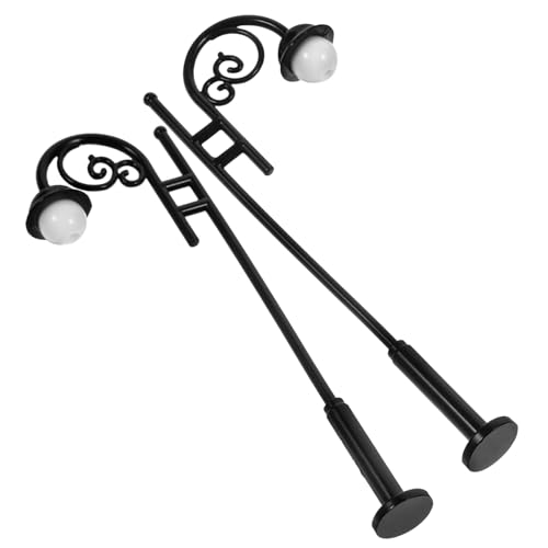 HANABASS 2 Stück Mini Street Light Ornamente klein winzig außen Solar- Landschaft Straßenlaterne Puppenstuben-Stehlampe Puppenhaus-LED-Leuchten Puppenhaus -Miniaturlampen Legierung HANABASS 2 Stück Mini Street Light Ornamente klein winzig außen Solar- Landschaft Straßenlaterne Puppenstuben-Stehlampe Puppenhaus-LED-Leuchten Puppenhaus -Miniaturlampen Legierung von HANABASS