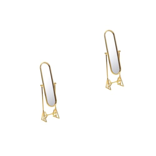 HANABASS 2 Stück Miniatur Ganzkörperspiegel Goldfarben Realistisches Puppenhaus Zubehör Minimalistischer Deko Spiegel für Puppenstuben Kompakt und Vielseitig für Sammler und DIY Miniatur HANABASS 2 Stück Miniatur Ganzkörperspiegel Goldfarben Realistisches Puppenhaus Zubehör Minimalistischer Deko Spiegel für Puppenstuben Kompakt und Vielseitig für Sammler und DIY Miniatur von HANABASS