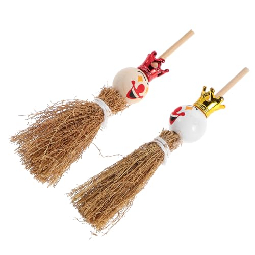 HANABASS 2 Stück Miniaturmodell Clown-Ornamente Dollhouse -Requisiten Miniatur-puppenhauszubehör Mini-möbelornamente Miniatur-handbesen Mini-Besen Mini- - Holz HANABASS 2 Stück Miniaturmodell Clown-Ornamente Dollhouse -Requisiten Miniatur-puppenhauszubehör Mini-möbelornamente Miniatur-handbesen Mini-Besen Mini- - Holz von HANABASS