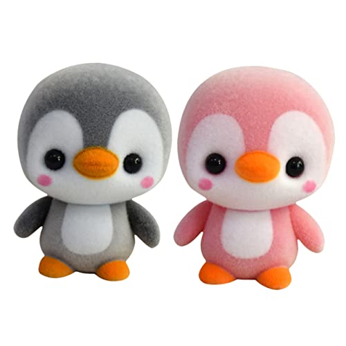 HANABASS 2 Stück Pinguin Plüschpuppe Pinguinfiguren Pinguinspielzeug Tierfiguren Pinguin Stofftier Kuscheltier Pinguin Plüsch Pinguinpuppen Ausgestopfte Pinguinpuppe von HANABASS