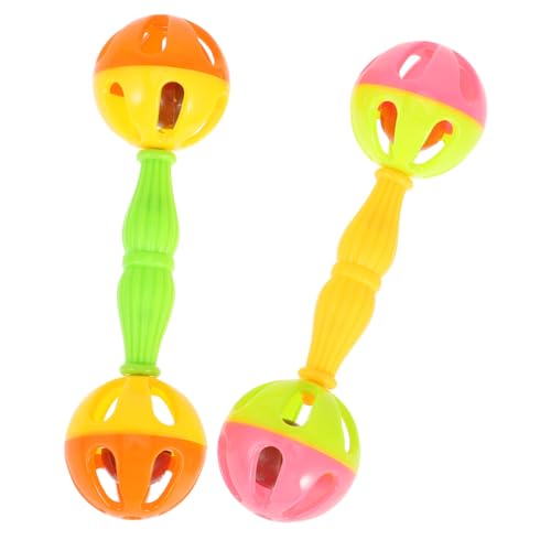 HANABASS 2 Stück Plastikring Hammer Rassel Pädagogisches Musikinstrument für Papageien und Haustiere Geeignet für Frühes Lernen Zufälliger Stil HANABASS 2 Stück Plastikring Hammer Rassel Pädagogisches Musikinstrument für Papageien und Haustiere Geeignet für Frühes Lernen Zufälliger Stil von HANABASS