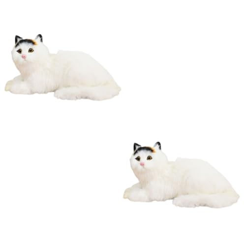 HANABASS 2 Stück Plüsch Figurine Realistisches Stofftier Süßes Kätzchen für Dekoration und für Zufällige Farbwahl Wohnzimmer und Schlafzimmer Zufällige Farbe HANABASS 2 Stück Plüsch Figurine Realistisches Stofftier Süßes Kätzchen für Dekoration und für Zufällige Farbwahl Wohnzimmer und Schlafzimmer Zufällige Farbe von HANABASS