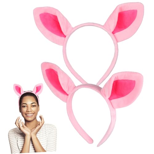HANABASS 2 Stück Plüsch Schweineohren Haarreif Weiches Bequemes Kostüm accessoire für Erwachsene Leichtes Tierohren Stirnband für Halloween Karneval Tier mottoparty HANABASS 2 Stück Plüsch Schweineohren Haarreif Weiches Bequemes Kostüm accessoire für Erwachsene Leichtes Tierohren Stirnband für Halloween Karneval Tier mottoparty von HANABASS