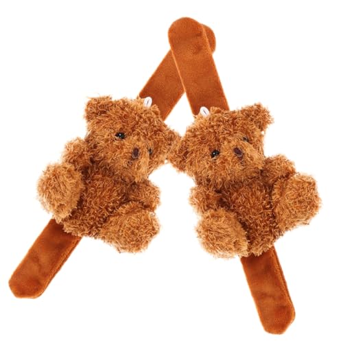 HANABASS 2 Stück Plüscharmband Gefüllte Schnapparmbänder Pfoten Kinderarmband Für Geformte Bären Weiches Tier Partygeschenk Plüschspielzeug Klopfarmband Schlagarmband Braune Pp HANABASS 2 Stück Plüscharmband Gefüllte Schnapparmbänder Pfoten Kinderarmband Für Geformte Bären Weiches Tier Partygeschenk Plüschspielzeug Klopfarmband Schlagarmband Braune Pp von HANABASS