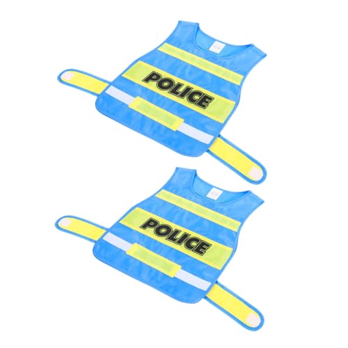 HANABASS 2 Stück Polizei Cosplay Weste Teiliges Bequeme und Weiche Kostümweste für Rollenspiele für Halloween und Mottopartys Fördert Kreativität und HANABASS 2 Stück Polizei Cosplay Weste Teiliges Bequeme und Weiche Kostümweste für Rollenspiele für Halloween und Mottopartys Fördert Kreativität und von HANABASS