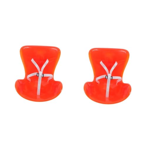 HANABASS 2 Stück Puppen Autositz Orange Dekorativer Doll Sofa Sitz Stabiler Puppenschutz fürs Auto Kompatibel Installieren Zubehör für Puppen und Rollenspiele von HANABASS