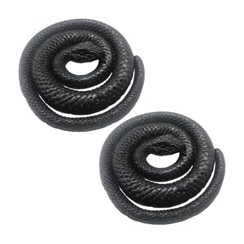 HANABASS 2 Stück Realistische Schwarze Schlangen Modelle aus Flexiblem Material Lebensecht und Dehnbar Halloween Deko und Streichspielzeug für Partys und Scherzartikel Fans HANABASS 2 Stück Realistische Schwarze Schlangen Modelle aus Flexiblem Material Lebensecht und Dehnbar Halloween Deko und Streichspielzeug für Partys und Scherzartikel Fans von HANABASS