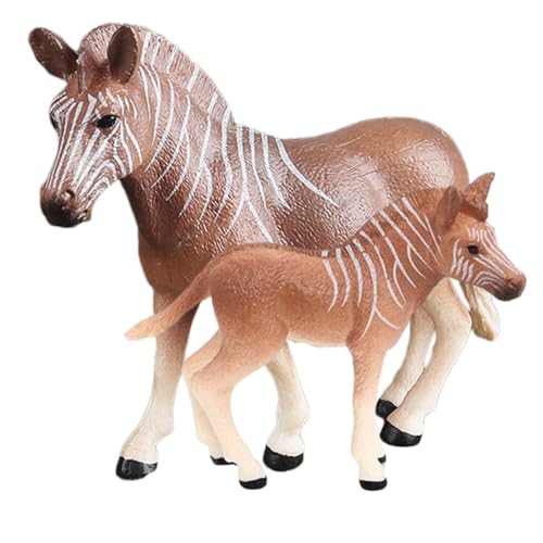 HANABASS 2 Stück Realistische Zebrass Figur Teiliges aus Stabilem Kunststoff Lebensechtes Tiermodell zur Tiererkennung und Dekoration Geeignet für Kinderzimmer Garten und Pädagogische von HANABASS