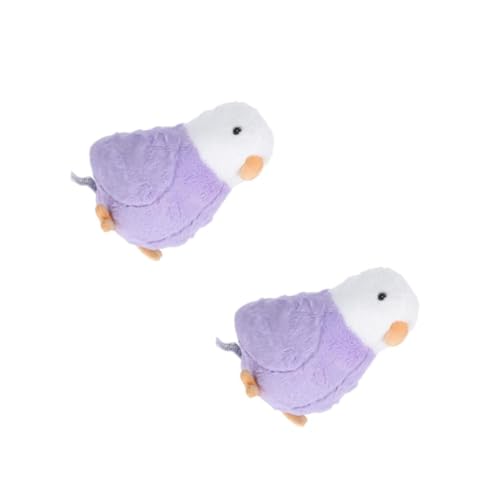 HANABASS 2 Stück Realistisches Papagei Plüschtier Kuscheliges Kissen Gefüllter Vogel Flauschig Für Erwachsene Schlafzimmer Wohnzimmer Büro Dekoration von HANABASS