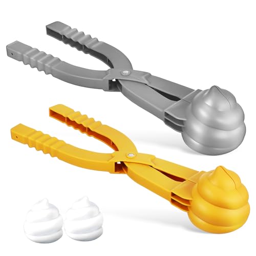 HANABASS 2 Stück Schneeball Maker Former KOT Maker Für Den Außenbereich Große Dekorationsform Für Den Außenbereich Strandspielzeug Clip Maker Schneespielzeug Maker Aus Kunststoff HANABASS 2 Stück Schneeball Maker Former KOT Maker Für Den Außenbereich Große Dekorationsform Für Den Außenbereich Strandspielzeug Clip Maker Schneespielzeug Maker Aus Kunststoff von HANABASS