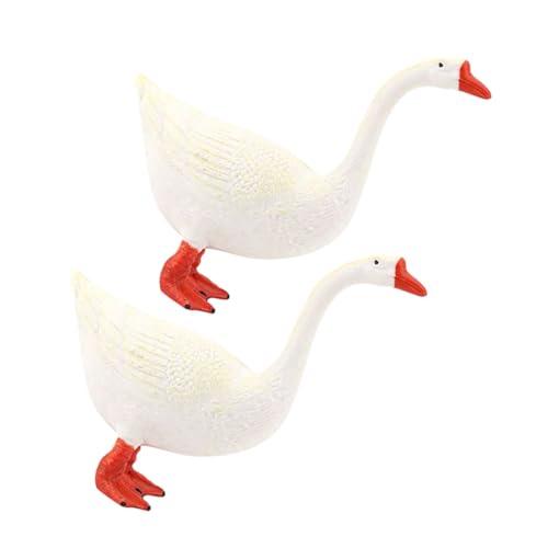 HANABASS 2 Stück Simulation Weiße Gans Modell Tier Gans Figurine Desktop Tierfiguren Garten Tierfiguren Gans Modell Figur Mini Gans Figuren Gans Ornament Für Zuhause Kunststoff HANABASS 2 Stück Simulation Weiße Gans Modell Tier Gans Figurine Desktop Tierfiguren Garten Tierfiguren Gans Modell Figur Mini Gans Figuren Gans Ornament Für Zuhause Kunststoff von HANABASS