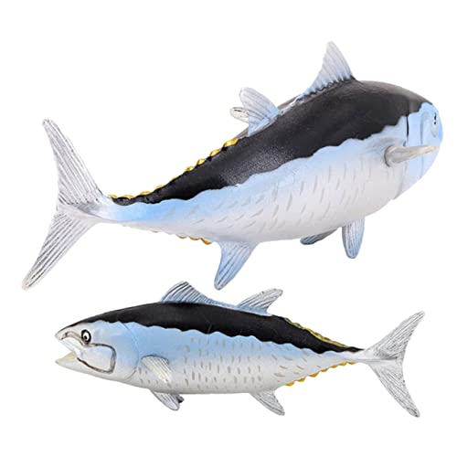 HANABASS 2 Stück Simulierter Thunfisch Desktop-fischdekoration Simulation Fischdekoration Desktop-Handwerk Fisch-Desktop- Fischfiguren Kleine Fischdekoration Seefisch- PVC von HANABASS