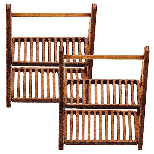 HANABASS 2 Stück Simuliertes Holzlagerstange bescherung Weihnachten weinachts weinachtsgeschenk gastgeschenke Weihnachten Brotregal Mini Regal Mini-Ornamente zum Basteln Coffee HANABASS 2 Stück Simuliertes Holzlagerstange bescherung Weihnachten weinachts weinachtsgeschenk gastgeschenke Weihnachten Brotregal Mini Regal Mini-Ornamente zum Basteln Coffee von HANABASS