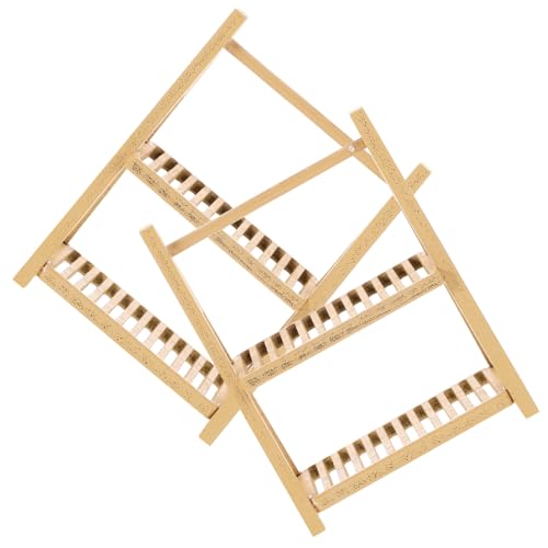 HANABASS 2 Stück Simuliertes Holzlagerstange für kinderspielzeug weichnachtsgeschke wheinatsgeschenke Geburtstagsgeschenke Kid Toys Miniaturmöbel und Accessoires Mini Möbel von HANABASS