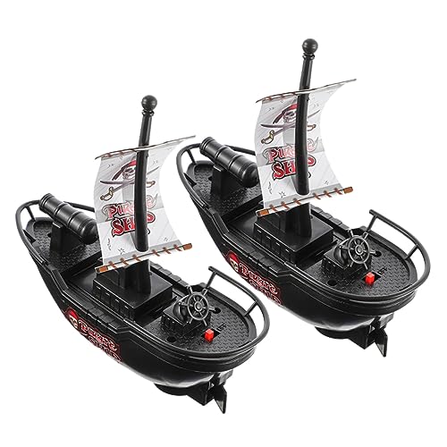 HANABASS 2 Stück Spielzeugboot Kleinkinder Bad für Piratenschiffe Schwebend Meere für kinderspielzeug Piratenfiguren -Piratenschiff Modelle Plastik Black HANABASS 2 Stück Spielzeugboot Kleinkinder Bad für Piratenschiffe Schwebend Meere für kinderspielzeug Piratenfiguren -Piratenschiff Modelle Plastik Black von HANABASS