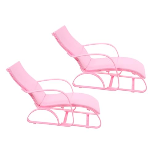 HANABASS 2 Stück Strandstuhlspielzeug für Miniatur Puppe Kleiner Strandstuhl Mini-Liegestuhl Strandstuhlzubehör Mini-Strandkörbe Mini-Strandkorb simuliertes Strandkorbmodell Plastik Rosa HANABASS 2 Stück Strandstuhlspielzeug für Miniatur Puppe Kleiner Strandstuhl Mini-Liegestuhl Strandstuhlzubehör Mini-Strandkörbe Mini-Strandkorb simuliertes Strandkorbmodell Plastik Rosa von HANABASS