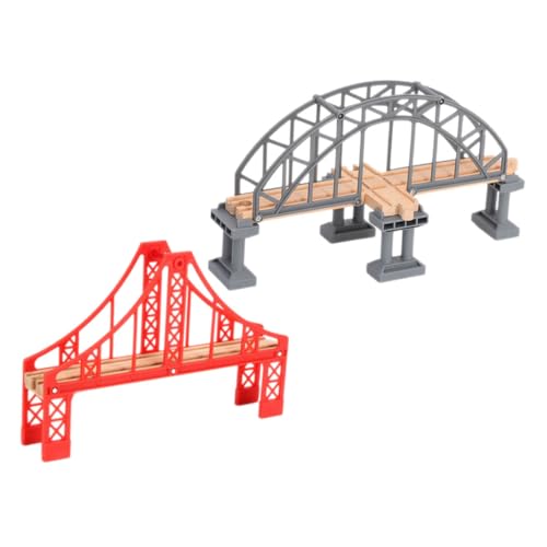 HANABASS 2 Stück Teiliges Brückenmodell für Spielzeugzüge DIY Eisenbahnbrücke aus Stabilem Leicht und Langlebig für Holzeisenbahnen und Kreative Spielwelten HANABASS 2 Stück Teiliges Brückenmodell für Spielzeugzüge DIY Eisenbahnbrücke aus Stabilem Leicht und Langlebig für Holzeisenbahnen und Kreative Spielwelten von HANABASS