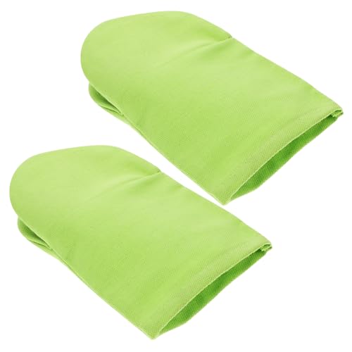 HANABASS 2 Stück Teiliges DIY Handpuppen Grüner Canvas Bemalbare für Kreatives Rollenspiel Puppentheater Motorischer Fähigkeiten und Fantasievolles Storytelling von HANABASS