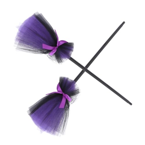 HANABASS 2 Stück Teiliges Hexenbesen Halloween Deko Besen Requisiten für Party Cosplay Bühnenauftritt Junge Mädchen Festliche Dekoration HANABASS 2 Stück Teiliges Hexenbesen Halloween Deko Besen Requisiten für Party Cosplay Bühnenauftritt Junge Mädchen Festliche Dekoration von HANABASS