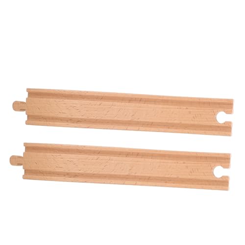 HANABASS 2 Stück Teiliges Holz Zugschienen Erweiterungsset Kindersicheres Holzspielzeug Flexible Schienenverbindung für Jungen und Mädchen Pädagogisches Spiel für Zuhause Kindergarten und HANABASS 2 Stück Teiliges Holz Zugschienen Erweiterungsset Kindersicheres Holzspielzeug Flexible Schienenverbindung für Jungen und Mädchen Pädagogisches Spiel für Zuhause Kindergarten und von HANABASS