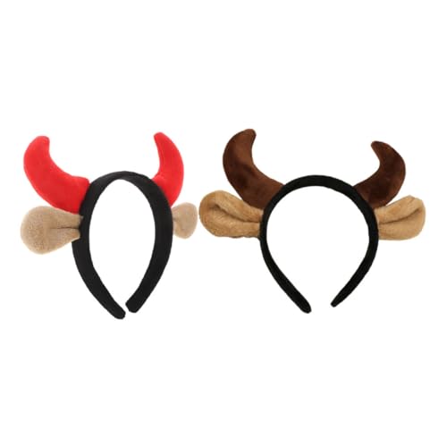 HANABASS 2 Stück Teiliges Horn Stirnband mit Süßen Rinderohren für Kostüm und Rollenspiel Bequemes Formstabiles Haarreif für Mädchen und Jungen bei Fasching und Party HANABASS 2 Stück Teiliges Horn Stirnband mit Süßen Rinderohren für Kostüm und Rollenspiel Bequemes Formstabiles Haarreif für Mädchen und Jungen bei Fasching und Party von HANABASS