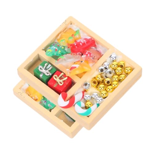 HANABASS 2 Stück Teiliges Miniatur Candy für Puppenhäuser Bunte Weihnachtsdekoration Leichte Mini Süßigkeitenfiguren für Kinderspiele und Festliche Bastelprojekte HANABASS 2 Stück Teiliges Miniatur Candy für Puppenhäuser Bunte Weihnachtsdekoration Leichte Mini Süßigkeitenfiguren für Kinderspiele und Festliche Bastelprojekte von HANABASS