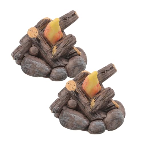 HANABASS 2 Stück Teiliges Miniatur-Dollhouse Harz-feuerstelle Wetterfeste Harz-feuerstelle für Mikro-landschaftsdeko Realistische Camping-Party Figuren Kindersicheres Bastelspielzeug ohne HANABASS 2 Stück Teiliges Miniatur-Dollhouse Harz-feuerstelle Wetterfeste Harz-feuerstelle für Mikro-landschaftsdeko Realistische Camping-Party Figuren Kindersicheres Bastelspielzeug ohne von HANABASS