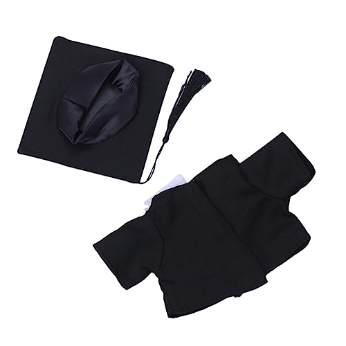 HANABASS 2 Stück Teiliges Puppen Outfit Set mit Abschlusskleid und Doktorhut für Puppen Grün für Geburtstags Einfach Auszuziehen von HANABASS