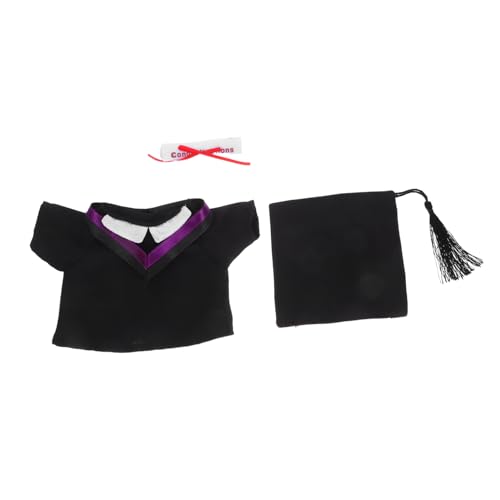 HANABASS 2 Stück Teiliges Puppenkleidungsset für Puppen Abschlussgown und Doktorhut für Geburtstags und Festtagsanlässe HANABASS 2 Stück Teiliges Puppenkleidungsset für Puppen Abschlussgown und Doktorhut für Geburtstags und Festtagsanlässe von HANABASS
