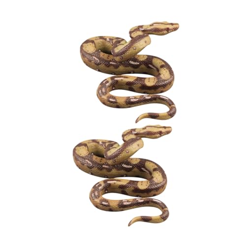 HANABASS 2 Stück Teiliges Realistisches Kunststoff-schlangenmodell für Lernspielzeug Langlebige PVC-Figur Realistische Große Falsche Schlange Pädagogisches Reptilienmodell für Schule HANABASS 2 Stück Teiliges Realistisches Kunststoff-schlangenmodell für Lernspielzeug Langlebige PVC-Figur Realistische Große Falsche Schlange Pädagogisches Reptilienmodell für Schule von HANABASS