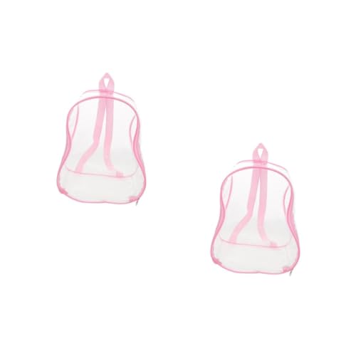 HANABASS 2 Stück Transparente Puppen Aufbewahrungstasche Große Mini Figuren Tasche in Süßer Flaschenkürbis Form Staubdicht und Praktisch für Organisation und Mini Puppen Display von HANABASS