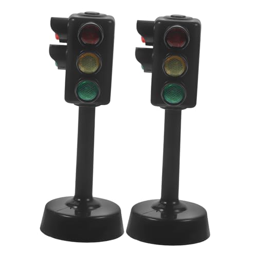 HANABASS 2 Stück Verkehrssignal Modellspielzeug Lernspielzeug mit Ampel für Frühkindliche Bildung Spielbereich und HANABASS 2 Stück Verkehrssignal Modellspielzeug Lernspielzeug mit Ampel für Frühkindliche Bildung Spielbereich und von HANABASS