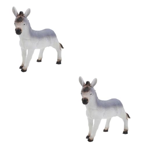 HANABASS 2 Stück Weiches Donkey aus Sicherem Material Lebensnahe Donkey Figur für Kognitiven Kindgerechtes Nutztiere für Zuhause und HANABASS 2 Stück Weiches Donkey aus Sicherem Material Lebensnahe Donkey Figur für Kognitiven Kindgerechtes Nutztiere für Zuhause und von HANABASS