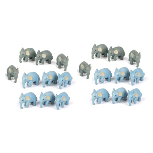 HANABASS 20 Stck. Mini Elefant Dekoration Mikrolandschaft Ornament für Miniaturhäuser Zufällige Farben aus Hochwertigem Resin für Garten und Bastelprojekte Zufällige Farbe HANABASS 20 Stck. Mini Elefant Dekoration Mikrolandschaft Ornament für Miniaturhäuser Zufällige Farben aus Hochwertigem Resin für Garten und Bastelprojekte Zufällige Farbe von HANABASS