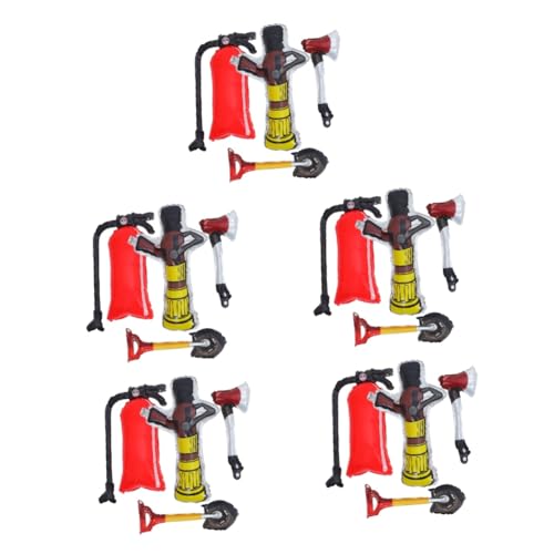 HANABASS 20 Stck. Teiliges Feuerwehr Partyset Aluminiumfolie Ballons in Feuerlöscher Axt Hydrant Schaufel Formen Aufblasbar Strapazierfähig Deko für Feuerwehr Geburtstag und Mottoparty HANABASS 20 Stck. Teiliges Feuerwehr Partyset Aluminiumfolie Ballons in Feuerlöscher Axt Hydrant Schaufel Formen Aufblasbar Strapazierfähig Deko für Feuerwehr Geburtstag und Mottoparty von HANABASS