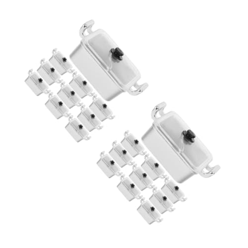 HANABASS 20 Stck. Teiliges Mini Kochset Puppenhaus Zubehör Realistischer Mini Hot Pot mit Deckel Kochspielzeug für Puppenküche Kreativität und Teamwork von HANABASS