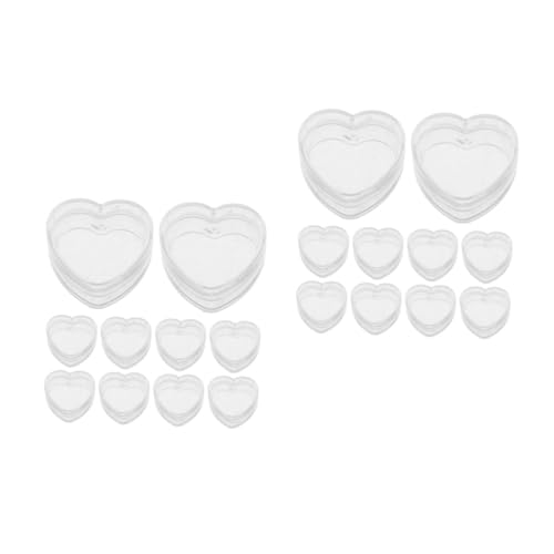 HANABASS 20 Stck. Teiliges Miniatur Aufbewahrungsboxen mit Deckel Transparente Kleine Organizer Präzise Gefertigt für DIY Puppenhaus Zubehör Stilvolle Mini Aufbewahrung für Kleinteile und von HANABASS