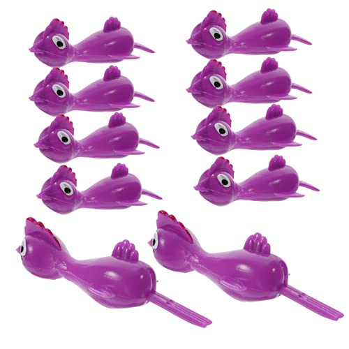HANABASS 20 Stück Dehnbare Hühner Lustige Finger Spielzeuge für Partys Interaktive Finger Tierchen für Hochwertige Elastische Zwillen für Spaß und Unterhaltung von HANABASS
