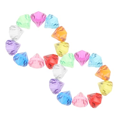 HANABASS 20 Stück Edelstein-Pool- Juwelen im Tauchbecken Edelsteinspielzeug für den Pool Tauchedelstein Kinderpoolspielzeug Bunte Tauchjuwelen Tauchspielzeug für Acryl von HANABASS
