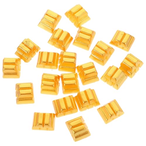 HANABASS 20 Stück Goldsteindekoration Ornamente Ziegel Miniatur Rechteckig Dekorationen Klein Puppenhaus Mini-Steine Zubehör Für Spielhäuser Mini-hausdekoration Mini- Golden Harz HANABASS 20 Stück Goldsteindekoration Ornamente Ziegel Miniatur Rechteckig Dekorationen Klein Puppenhaus Mini-Steine Zubehör Für Spielhäuser Mini-hausdekoration Mini- Golden Harz von HANABASS