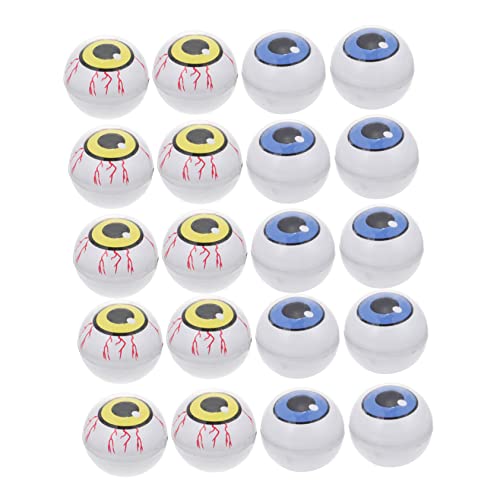 HANABASS 20 Stück Halloween Spooky Fake Augen Realistische Augen Requisiten für Gruselige Hausdekoration und Halloween Party Deko Zufällige Farbe Zufällige Farbe von HANABASS