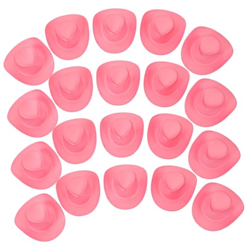 HANABASS 20 Stück Mini-Cowboyhut Kuh Miniatur Cowboyhut für Mini-Westernkappen Party alle Netter Hut Mini-Hüte Kleiner Cowgirlhut Minihut zum Basteln Mini Cowgirl Hut Plastik Rosa HANABASS 20 Stück Mini-Cowboyhut Kuh Miniatur Cowboyhut für Mini-Westernkappen Party alle Netter Hut Mini-Hüte Kleiner Cowgirlhut Minihut zum Basteln Mini Cowgirl Hut Plastik Rosa von HANABASS