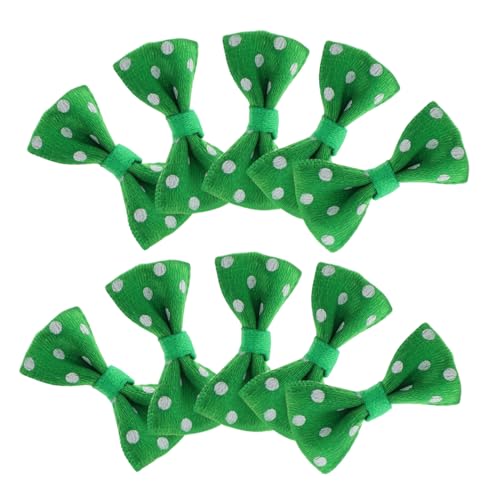 HANABASS 20 Stück Mini -fliegepuppe Miniatur-puppenhauszubehör Miniatur -Bowtie -Modell Miniatur-puppenkrawatte Zubehör Für Die Puppenherstellung Puppenzubehör Selber Machen Green Polyester von HANABASS